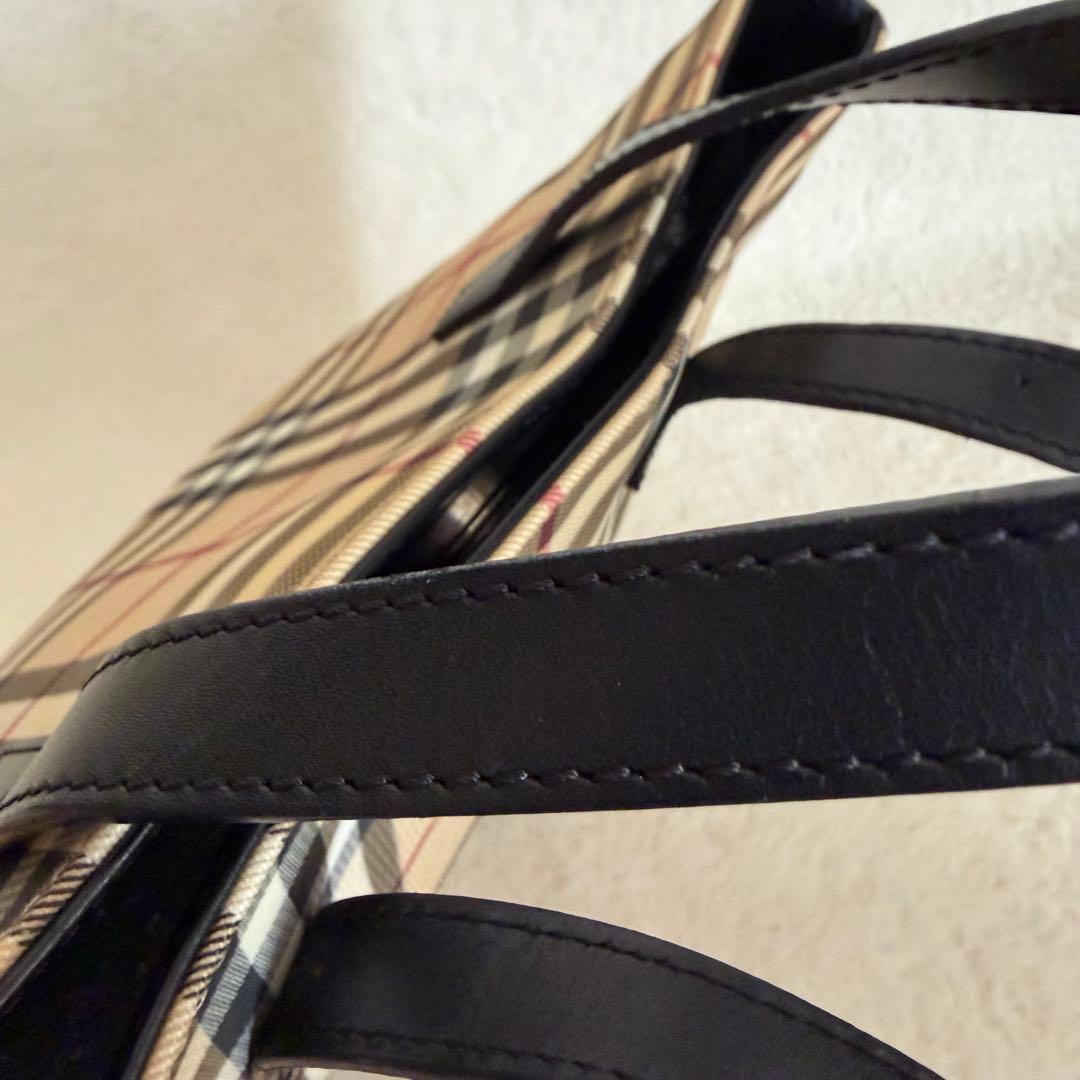 Burberry バーバリーロンドン トートバッグ ノバチェック PVC