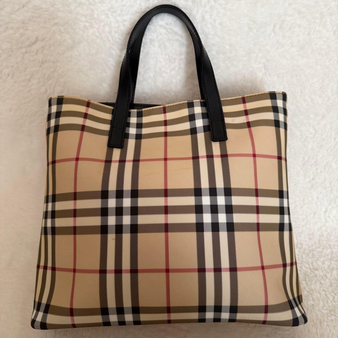 Burberry バーバリーロンドン トートバッグ ノバチェック PVC