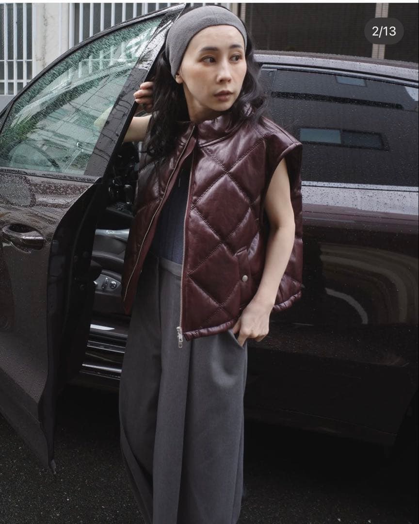 着用1回✨Ameri vintage✨QUILTING MINIVEST