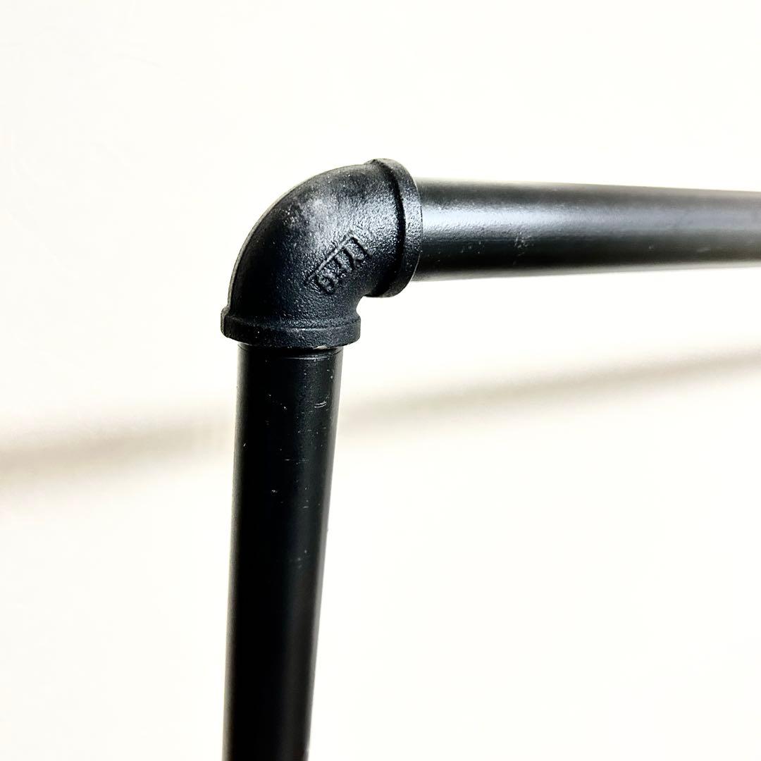 アイアンハンガーラック 150×120 黒 ブラック ラック パイプ ガス管