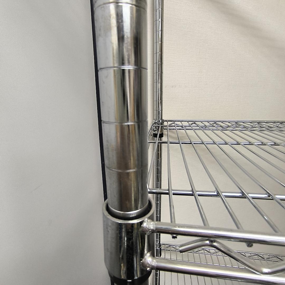 幅90cm　スチールラック 4段 シルバー 値引き交渉可