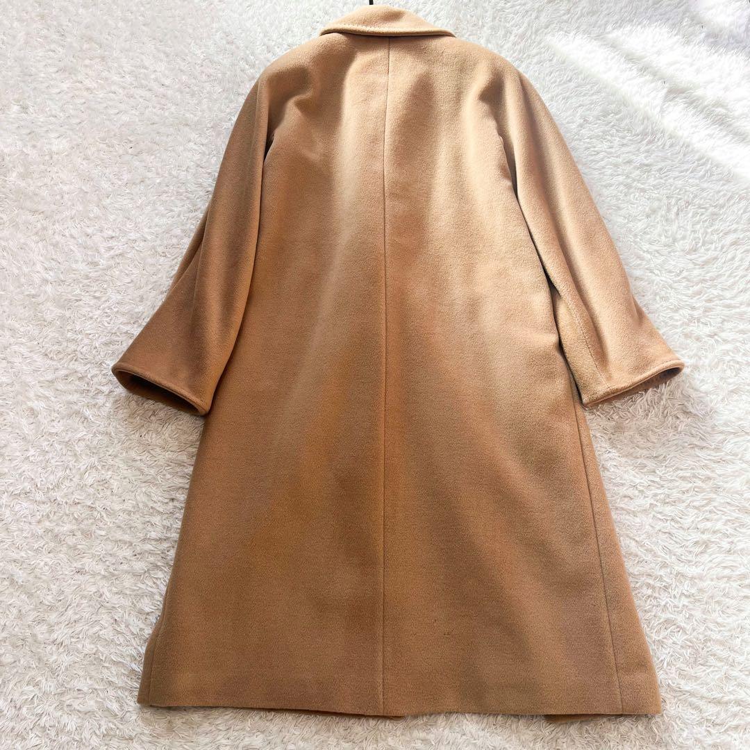 MAXMARA マダムアイコン ロングコート カシミヤ混 襟 キャメル 36