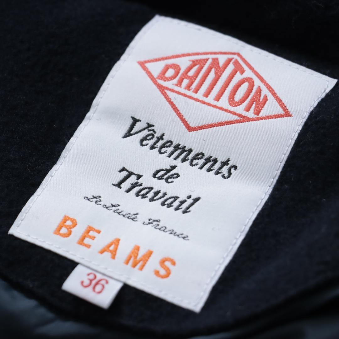 近年！美品！DANTON ウールダウンベスト　BEAMS別注　36　フーディー