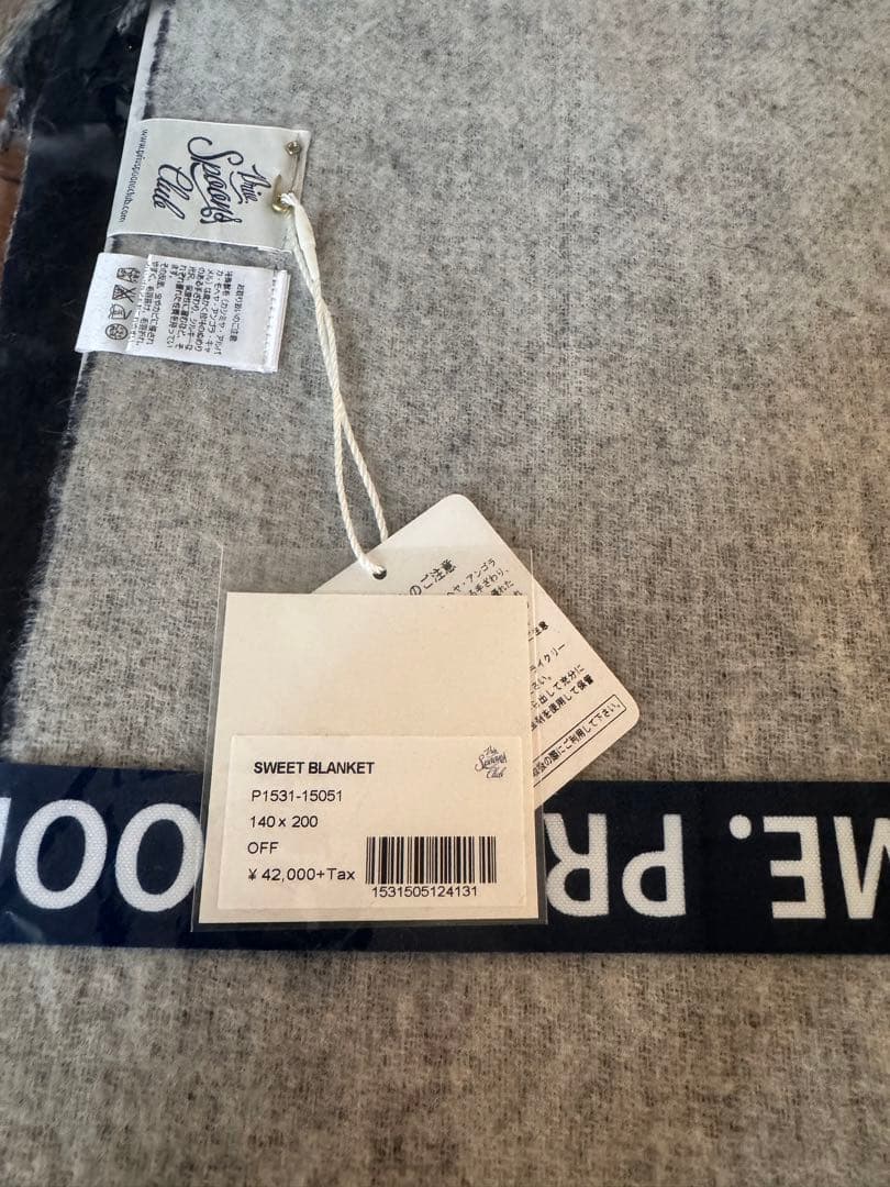 Priv. Spoons Club カシミヤ混ウール ブランケット 毛布