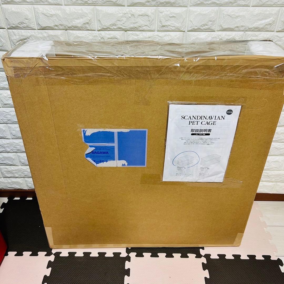 【新品】スカンジナビアンペットケージ　XL ブラック