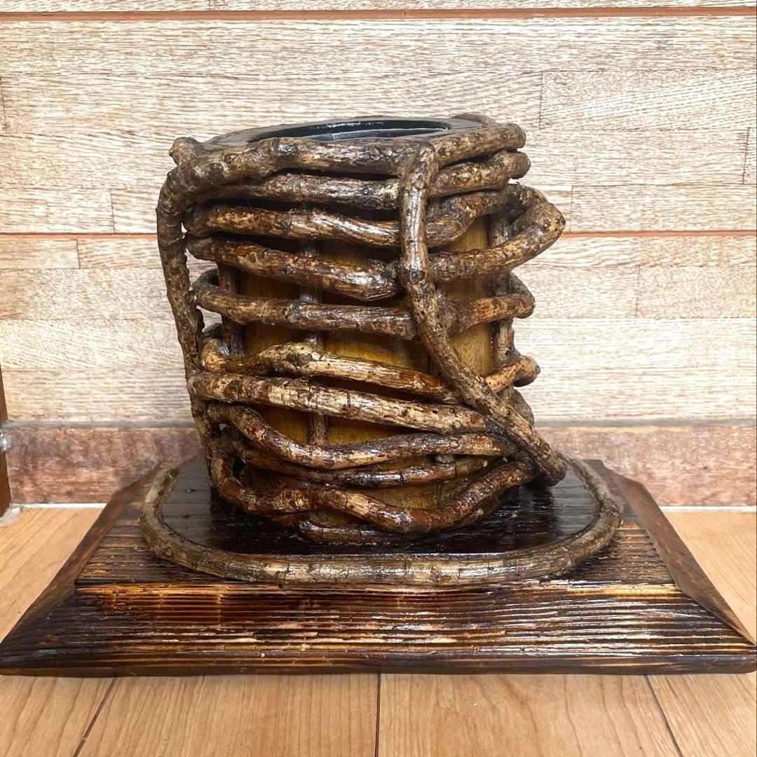 竹材花器・花瓶・フラワーベース　ハンドメイド