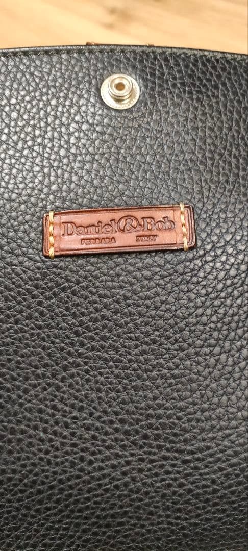 Daniel & Bob 黒 レザートートバッグ