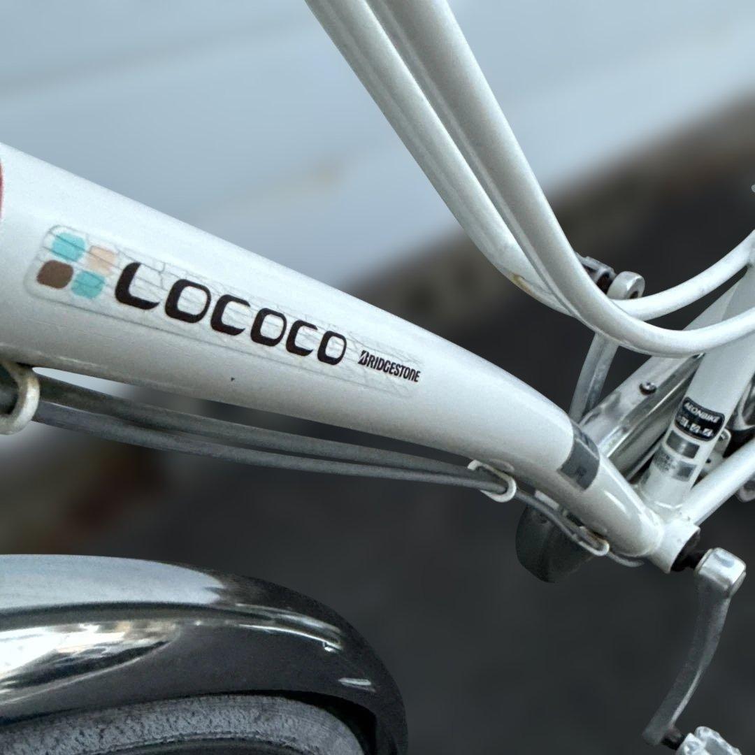 直接引き取りのみ　ロココ　27インチ自転車　ホワイト