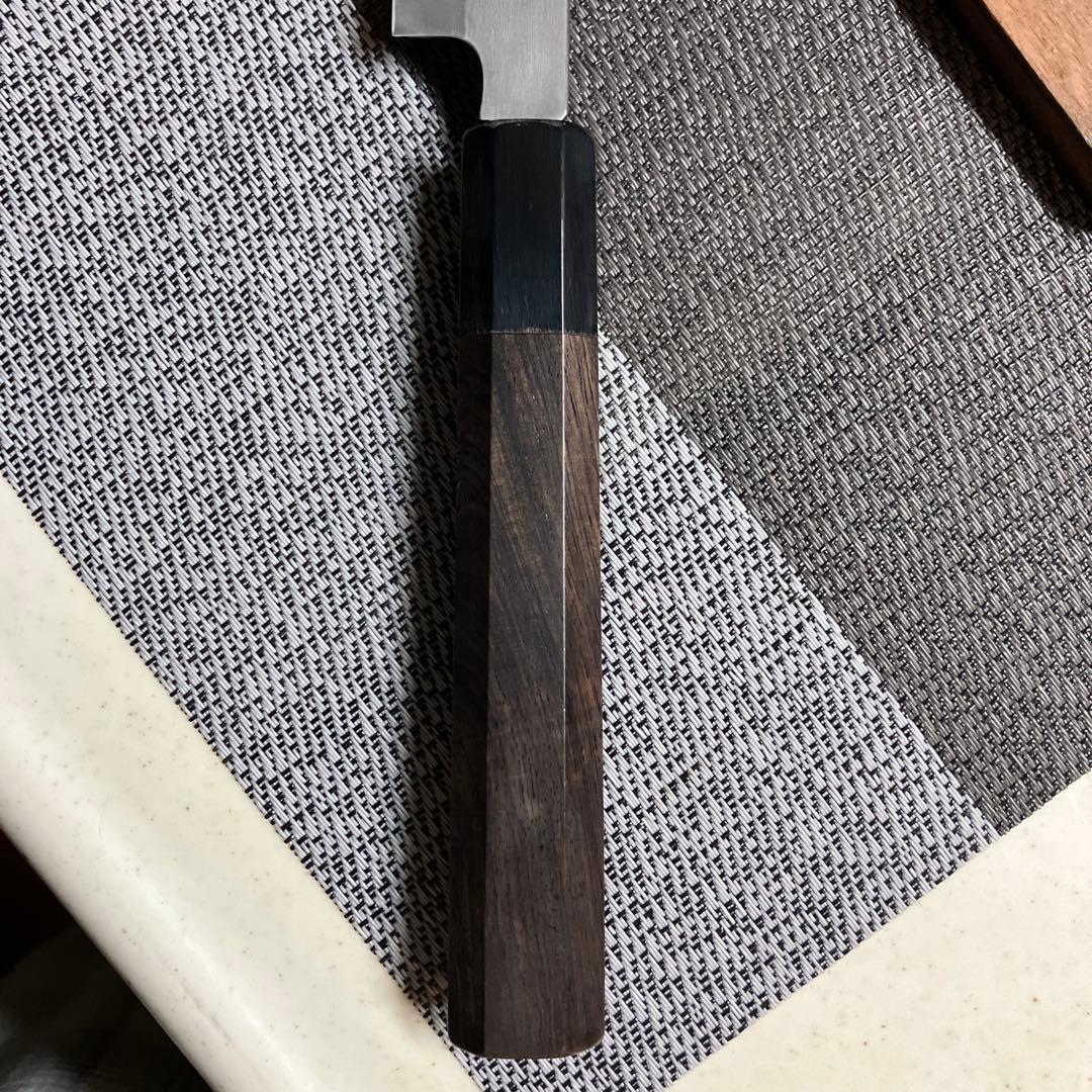 玄磨　柳刃包丁　天然砥石で本刃付け済み❗️