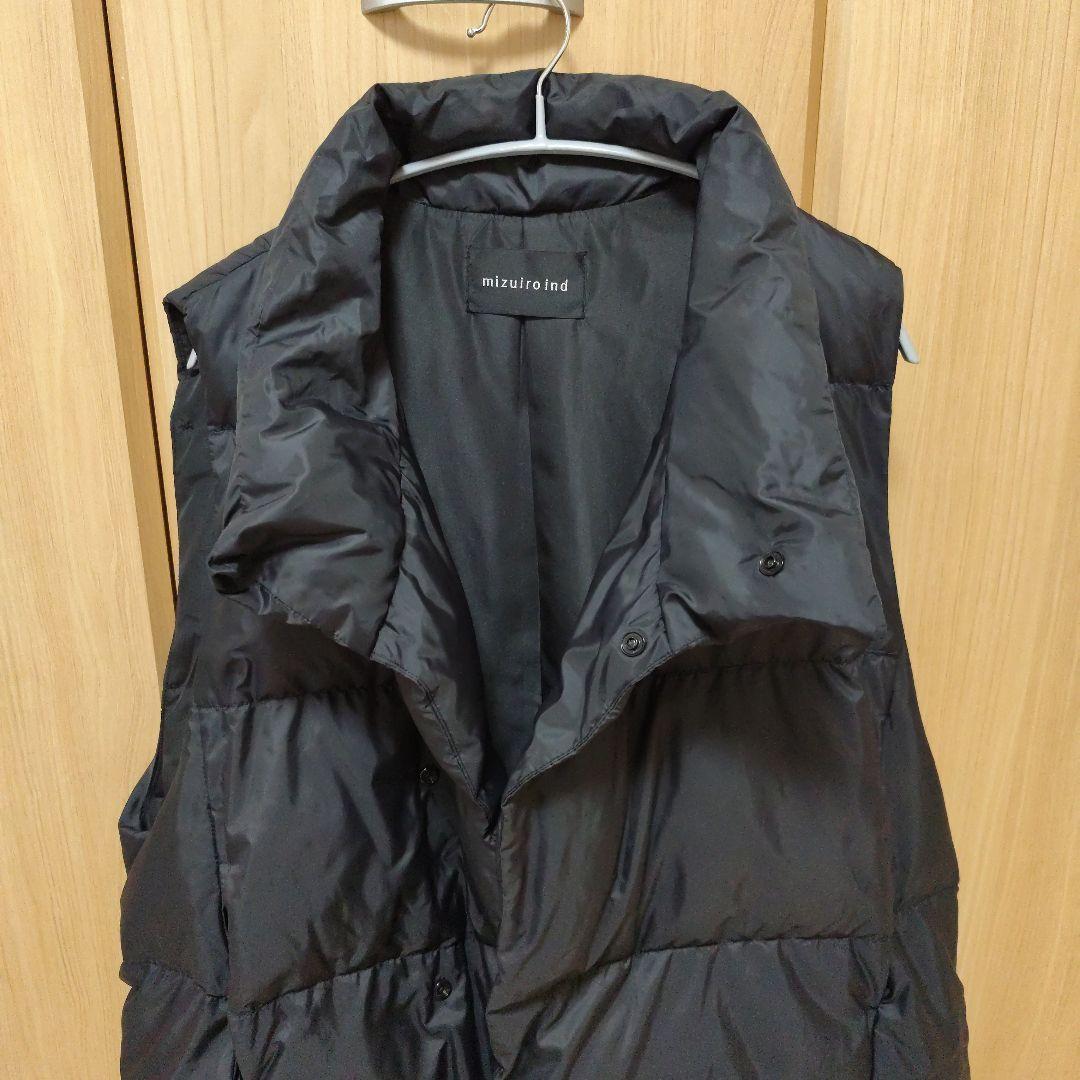 ミズイロインド ダウンベスト ブラック