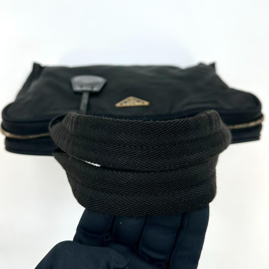 PRADA プラダ 三角ロゴプレート ハンドバッグ トートバッグ ゴールド金具