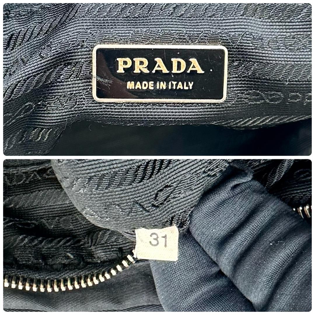 PRADA プラダ 三角ロゴプレート ハンドバッグ トートバッグ ゴールド金具