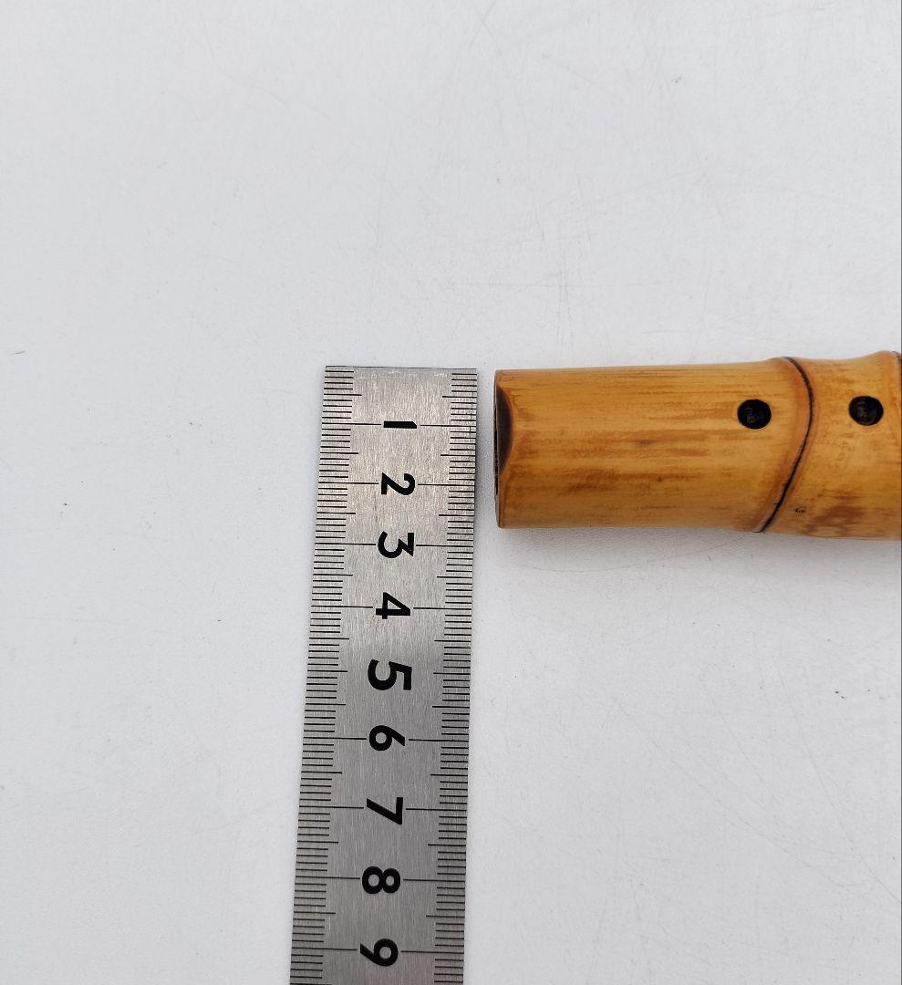 b346 香合 尺八 布袋 竹 吉田華正 木箱 茶道具 古物