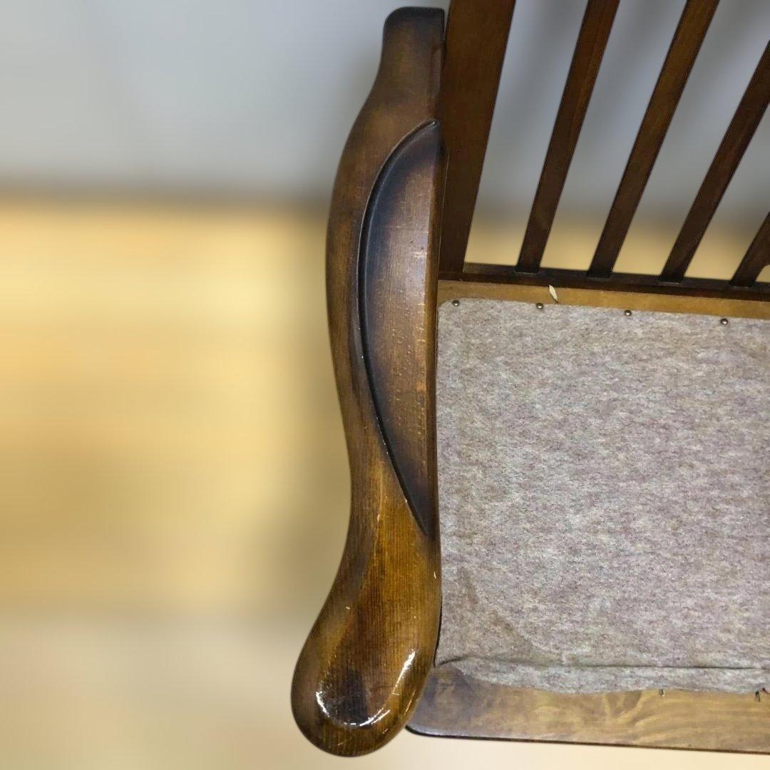 カリモク アームチェア 肘付き ダイニングチェア ヴィンテージ 112931-1