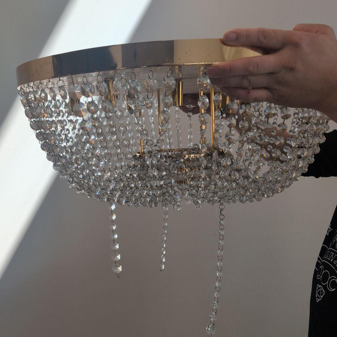 クリスタルシャンデリア ゴールド