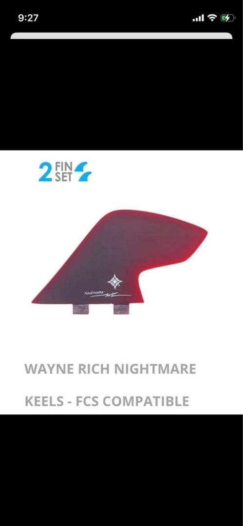 WAYNE RICH NIGHTMARE KEELS FCS ツインフィン