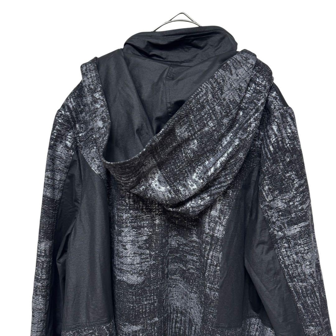 【タグ付き】ΕIKO KONDO ロングコート 黒×グレー 42サイズ B14