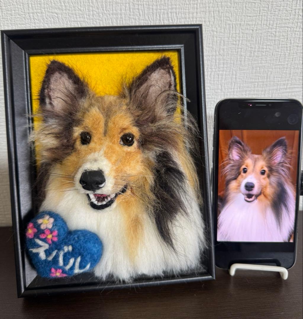 わんこ限定　うちの子プレート　オーダー受付　羊毛フェルト