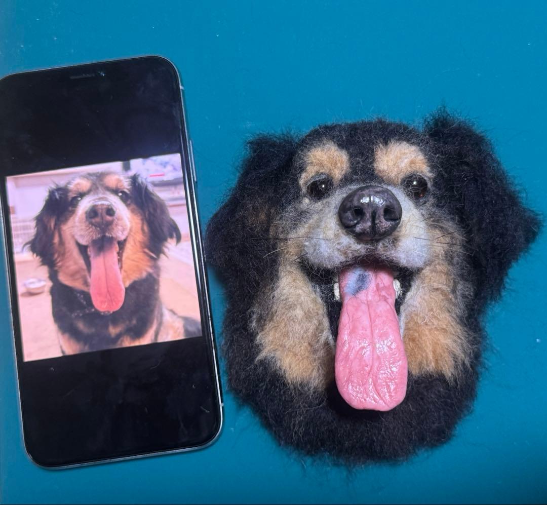 わんこ限定　うちの子プレート　オーダー受付　羊毛フェルト