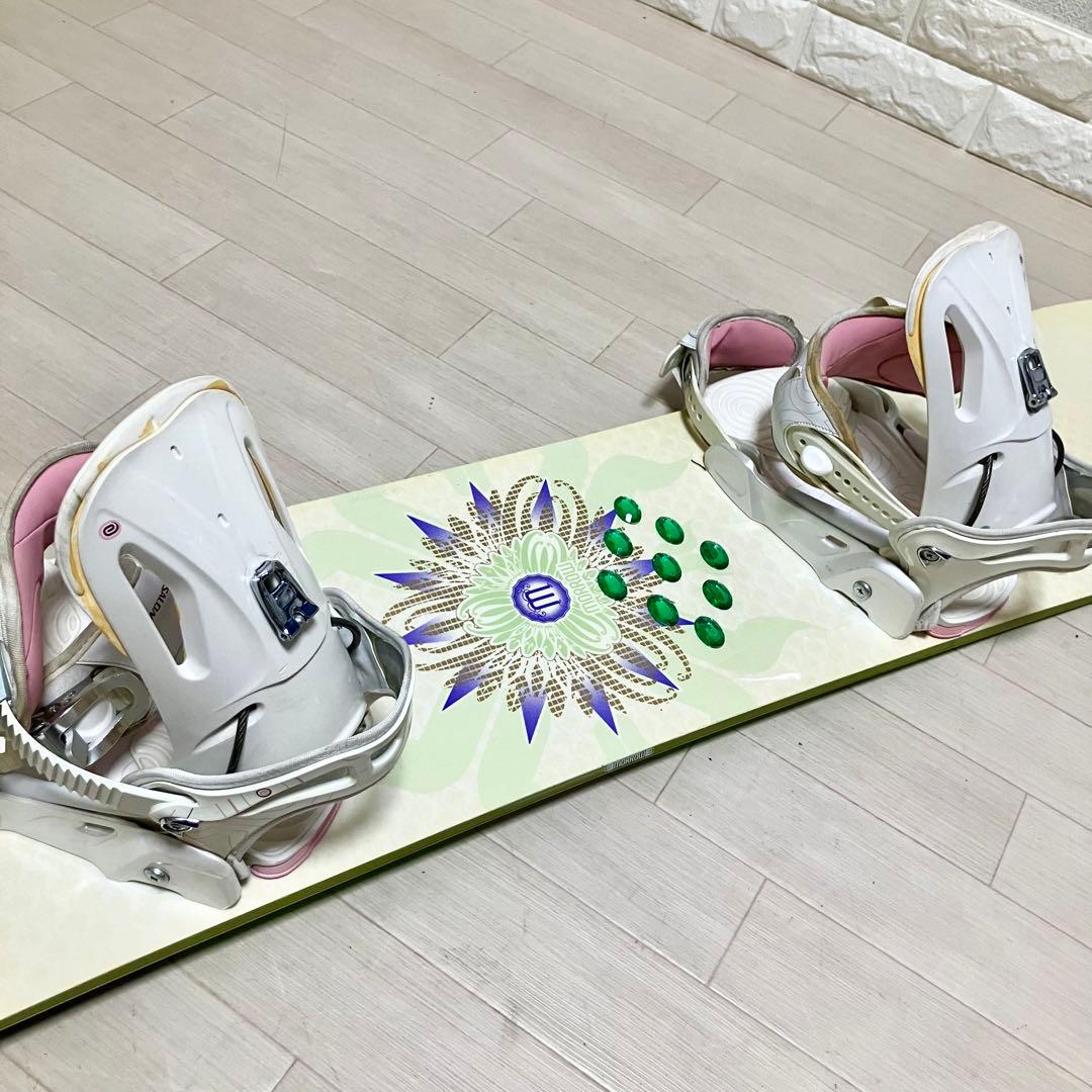 morrowモロースノーボードセット145cm/サロモン バインディングS