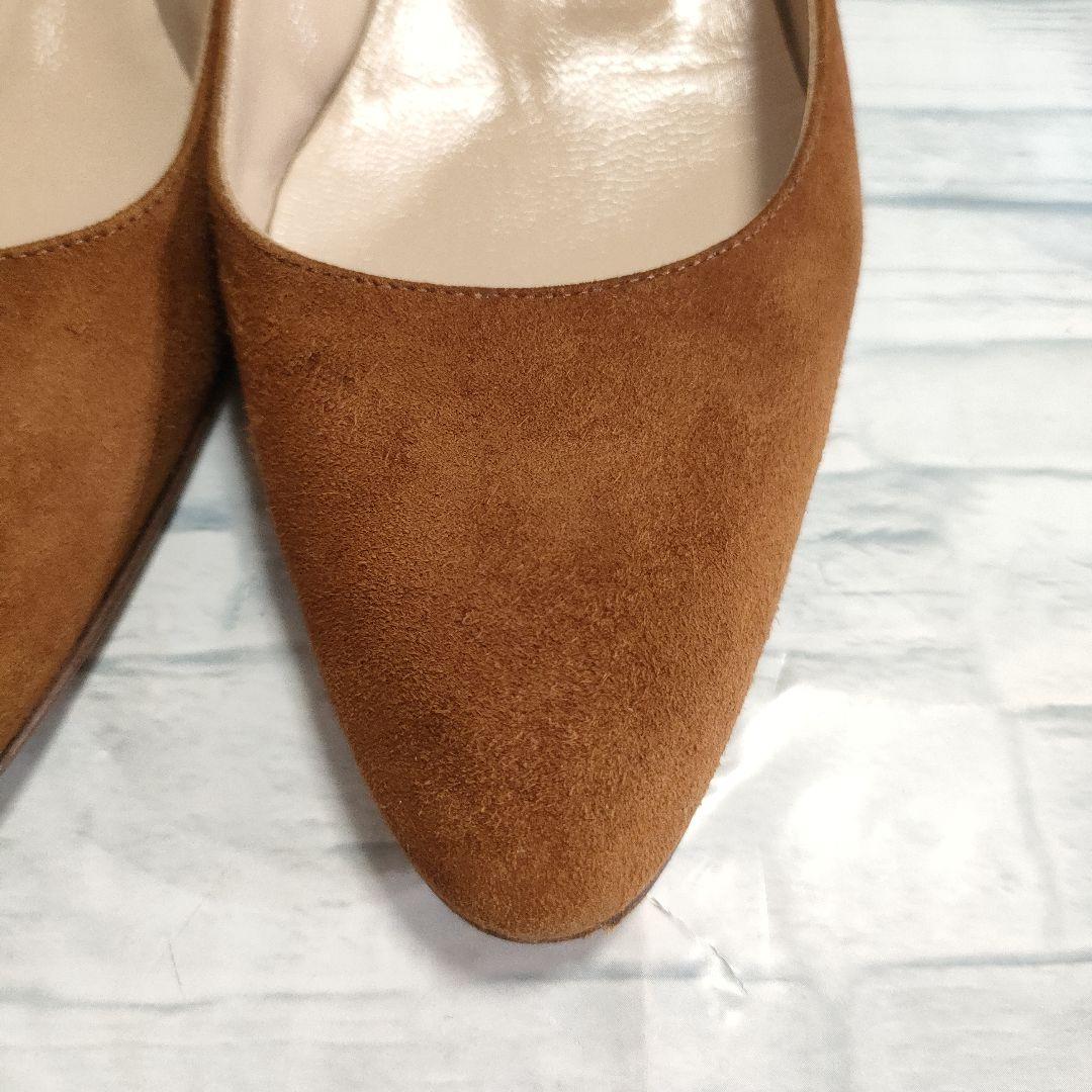 箱保存袋付き美品✨マノロブラニク　リストニー　スウェード　ブラウン　35