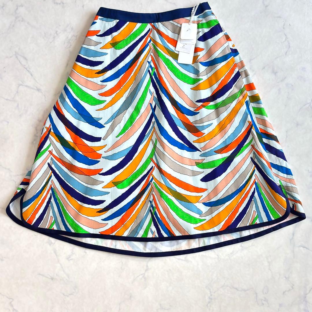 タグ付美品♪ミナペルホネン フレアスカート マルチカラー サイズ36 sh1