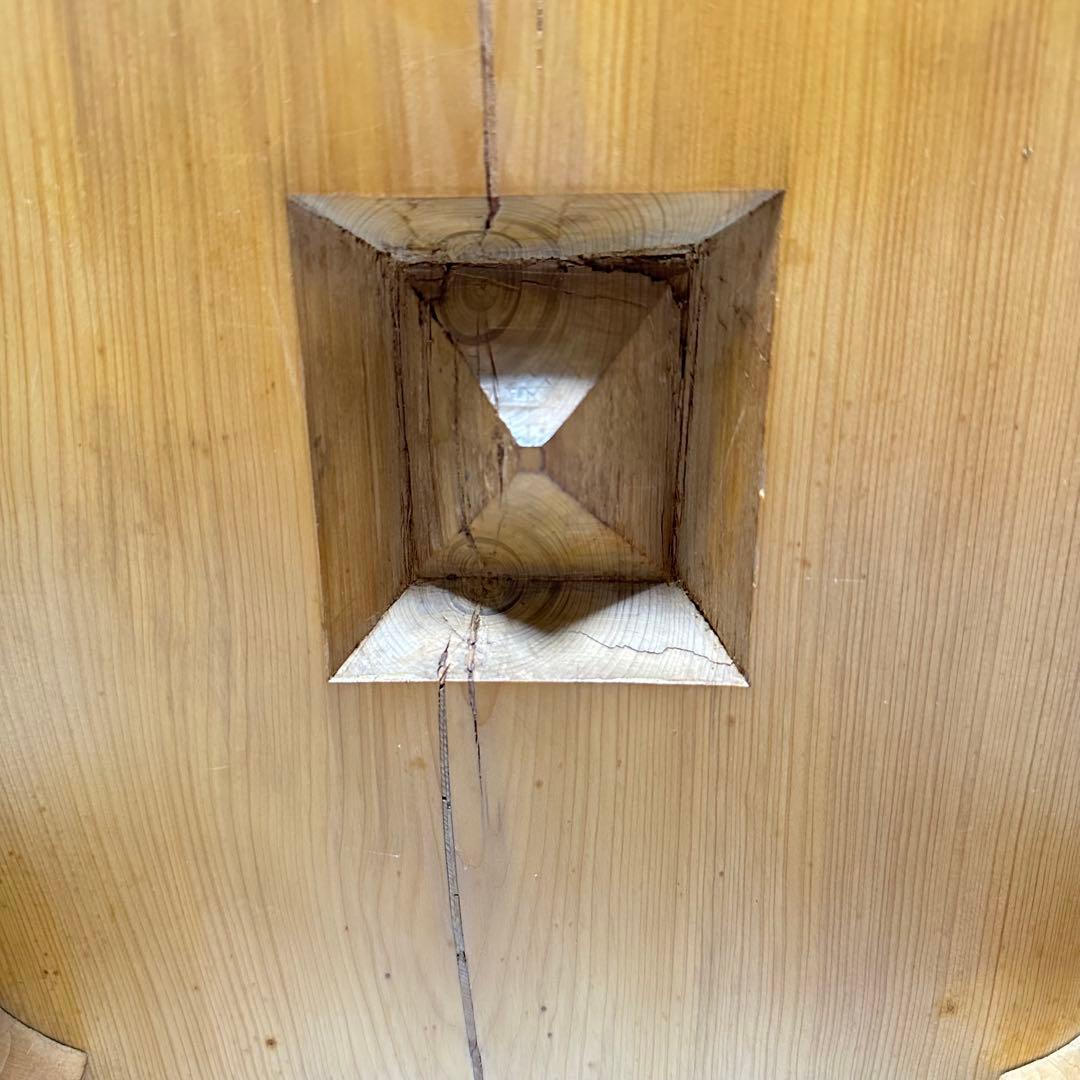 【良品】碁盤 本榧 ヘソ付き 脚付き 厚み18cm