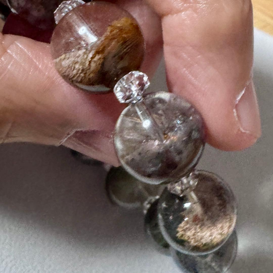 【新品未使用】龍神ガーデンファントムクォーツブレスレット、13.0〜13.9mm