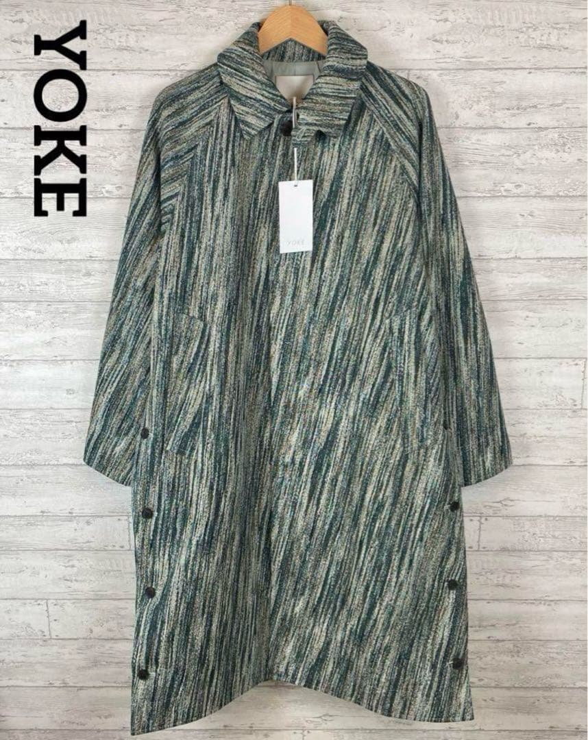 YOKE 23ss Jacquard Bal Collar Coat 未使用品