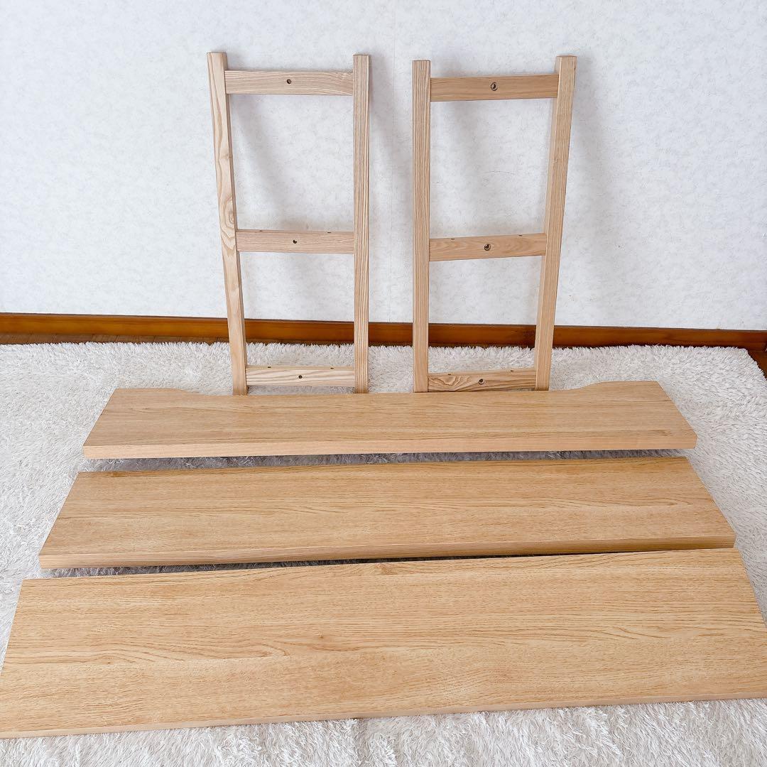 北欧 デザイン】コーブル シェルフ 木製ラック 3段 ナチュラルウッド