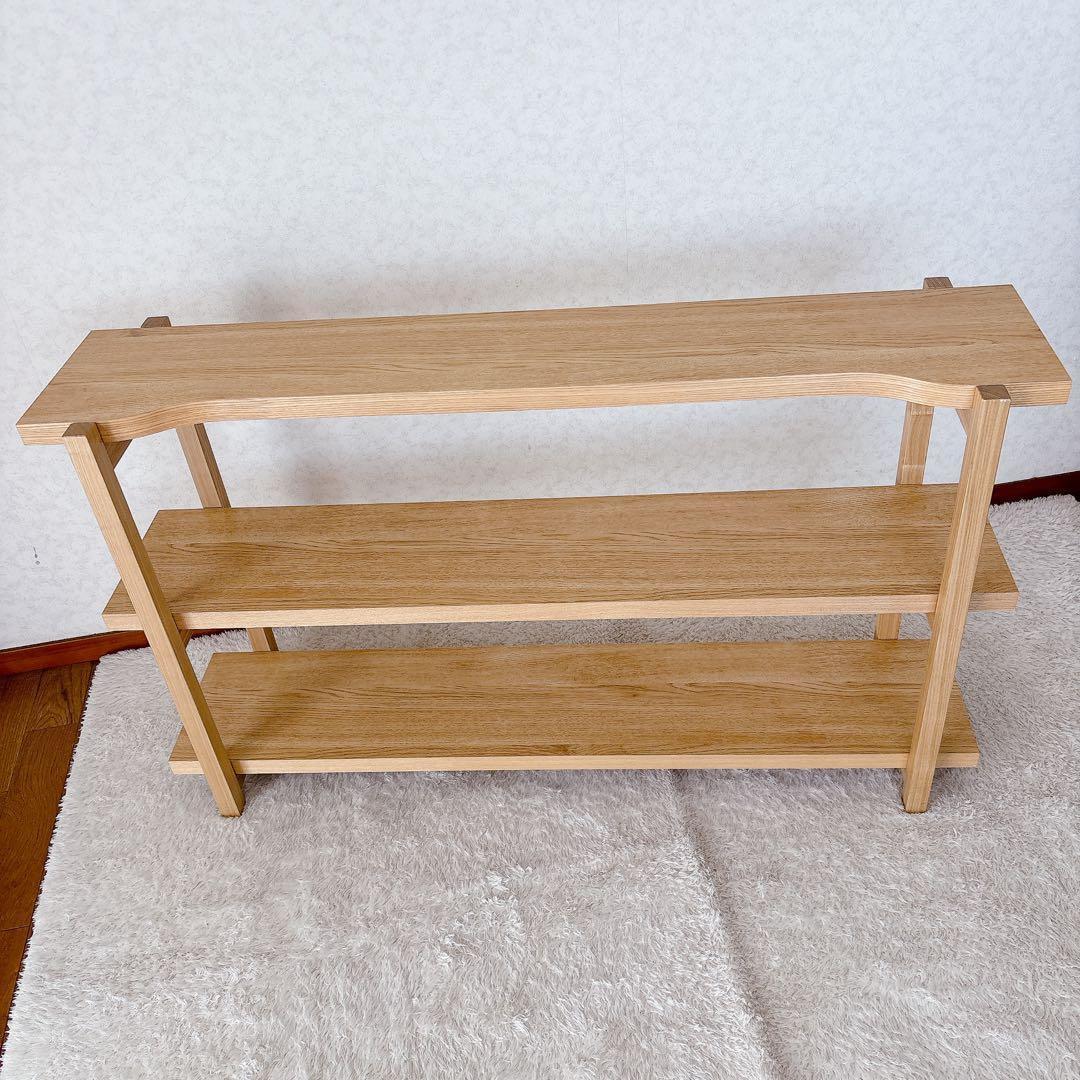北欧 デザイン】コーブル シェルフ 木製ラック 3段 ナチュラルウッド