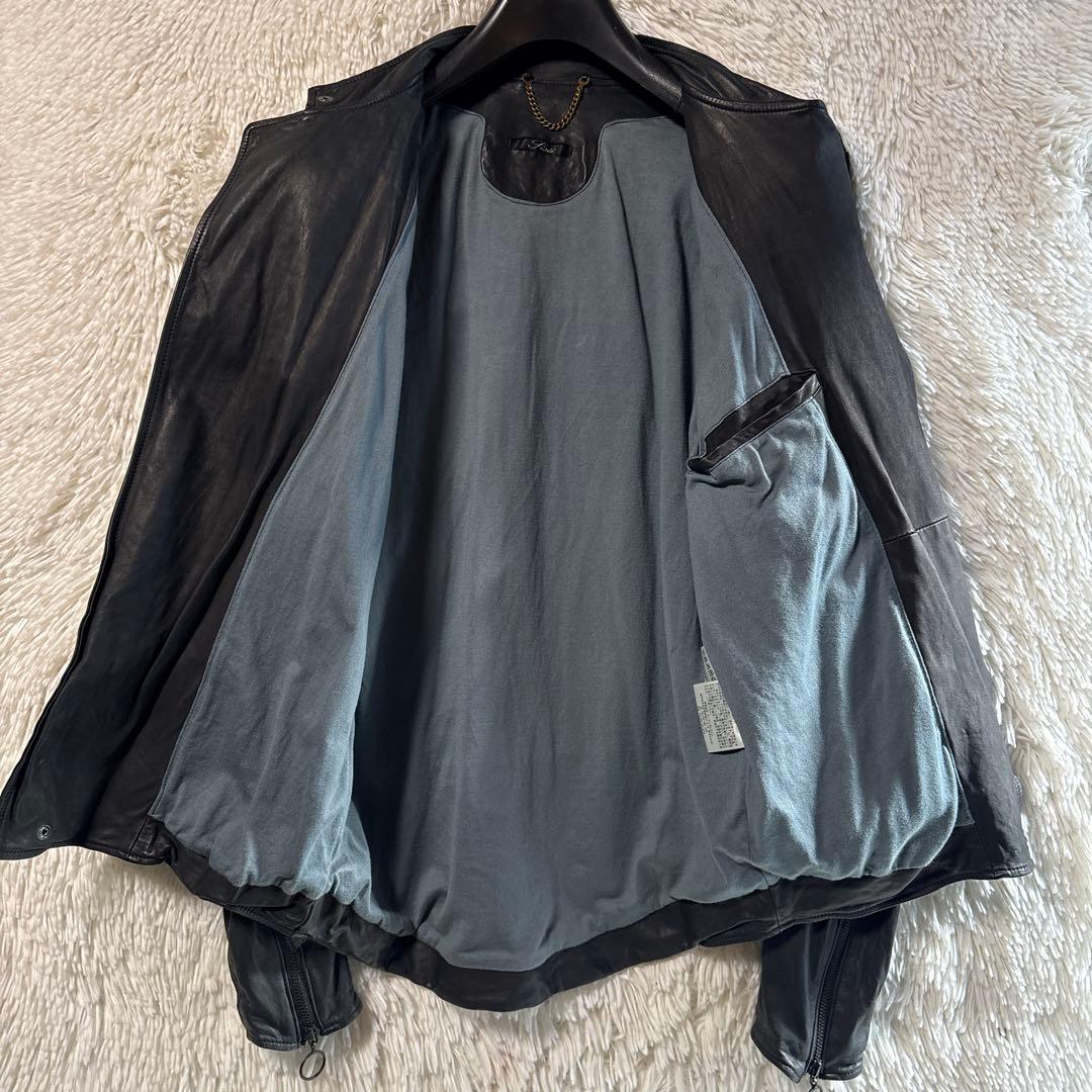 sisii シシ　レザーライダース　ジャケット　M ブラック　キルティング