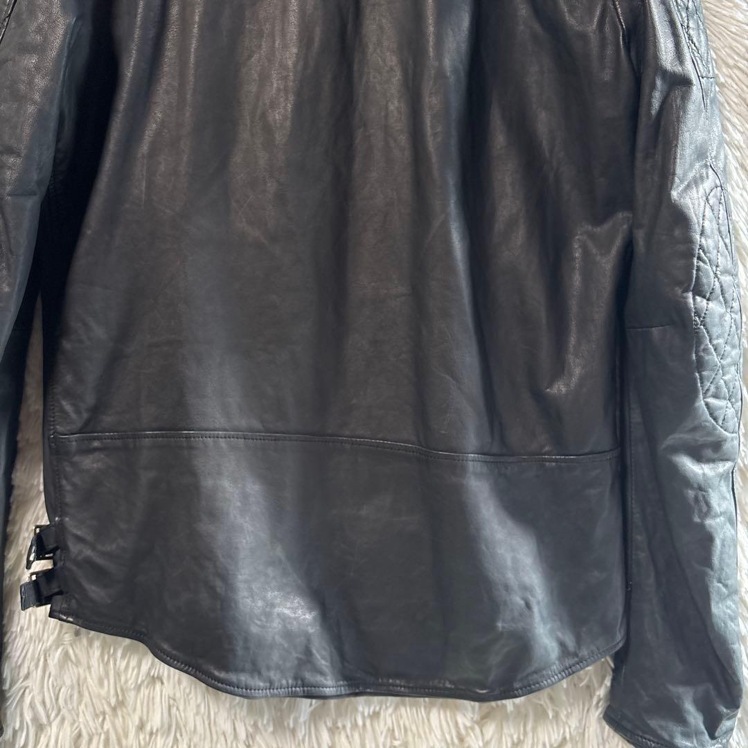 sisii シシ　レザーライダース　ジャケット　M ブラック　キルティング
