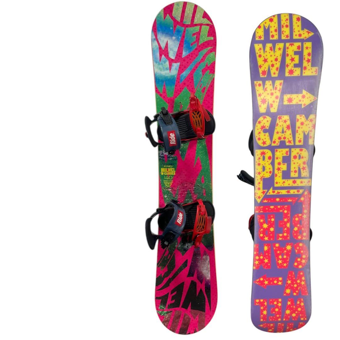 美品　IGNIO MILWEL W-CAMBER 140cm ビンディング