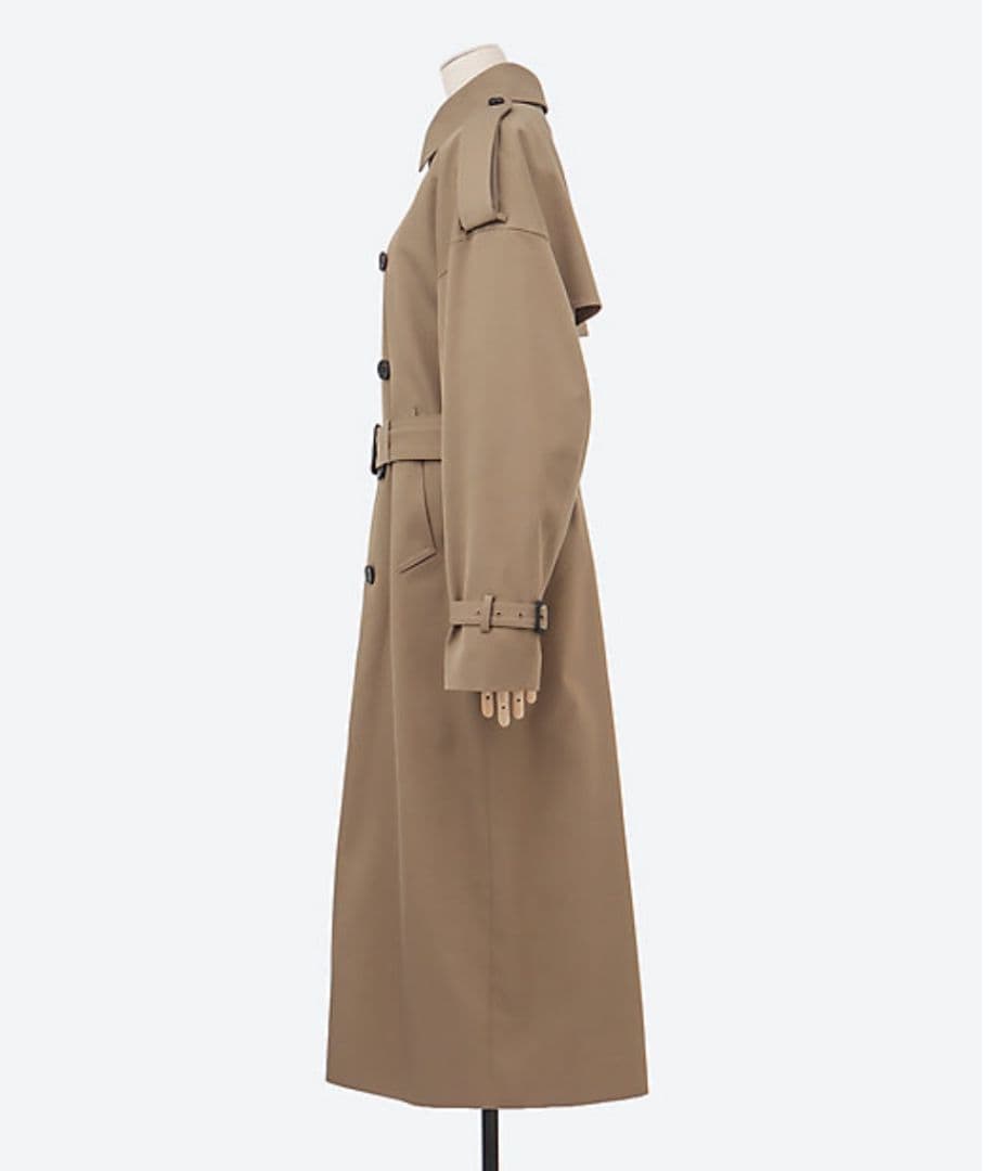 値下【サイズ3】HYKEハイク2wayトレンチコート(着脱可能な起毛ライナー付)