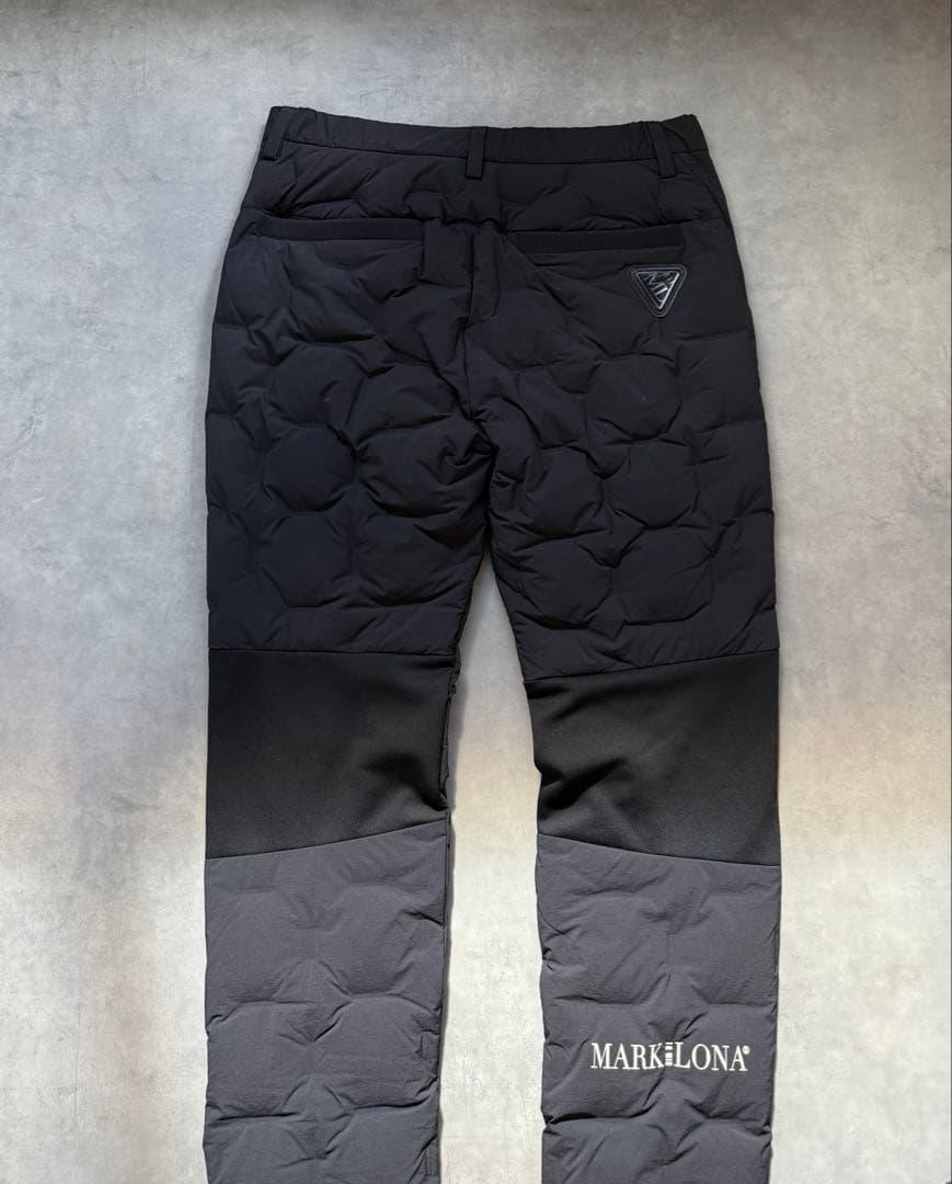 美品 ★ MARK&LONA ダウンパンツ 防寒 冬 マーク&ロナ 黒 正規品