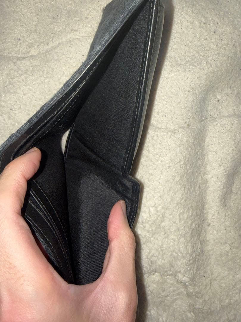 Dior 二つ折り財布 オブリーク ブラック