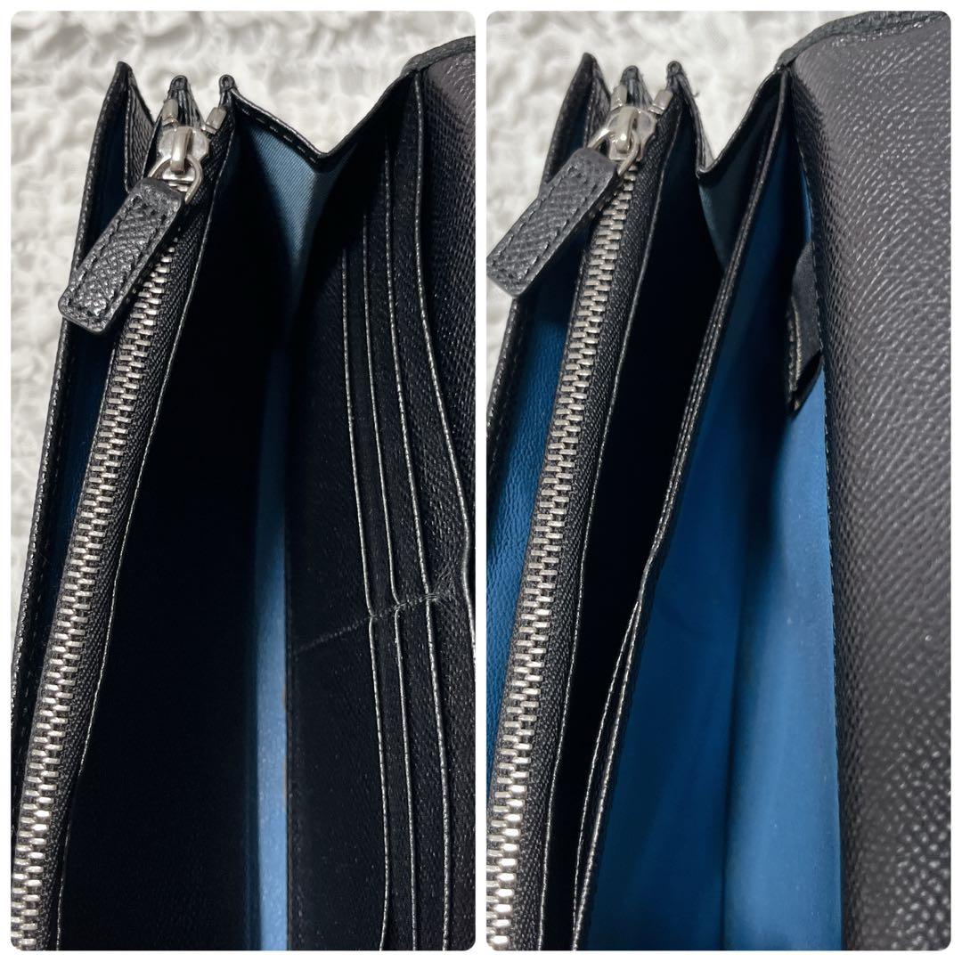 美品✨　BVLGARI 長財布　ビーゼロワン　サークルロゴ　レザー　本革　黒