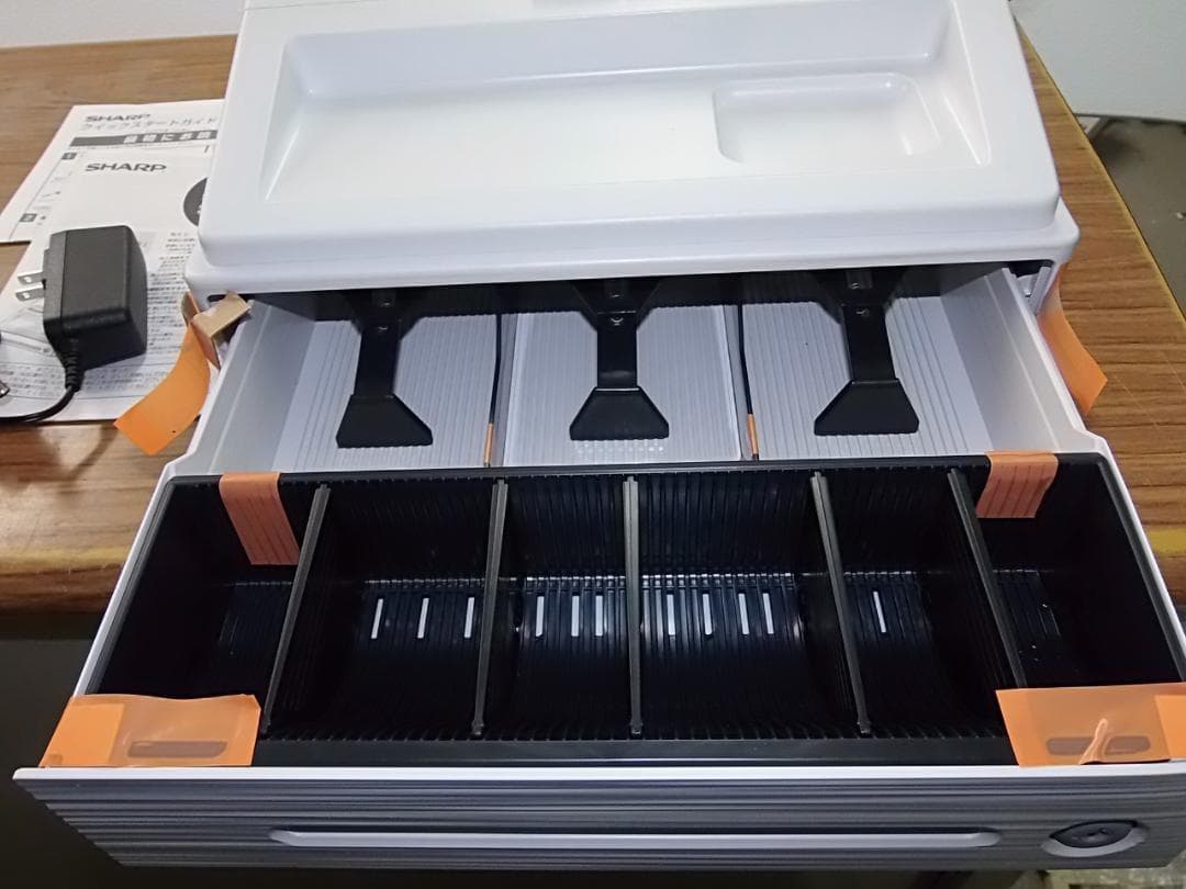 新品119設定無料横型領収証シャープ８部門インボイスレジスターXE-A147