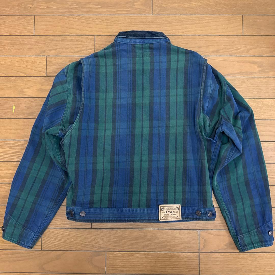 ラルフローレン 80s-90s USA製 ショートチェックジャケット Mサイズ