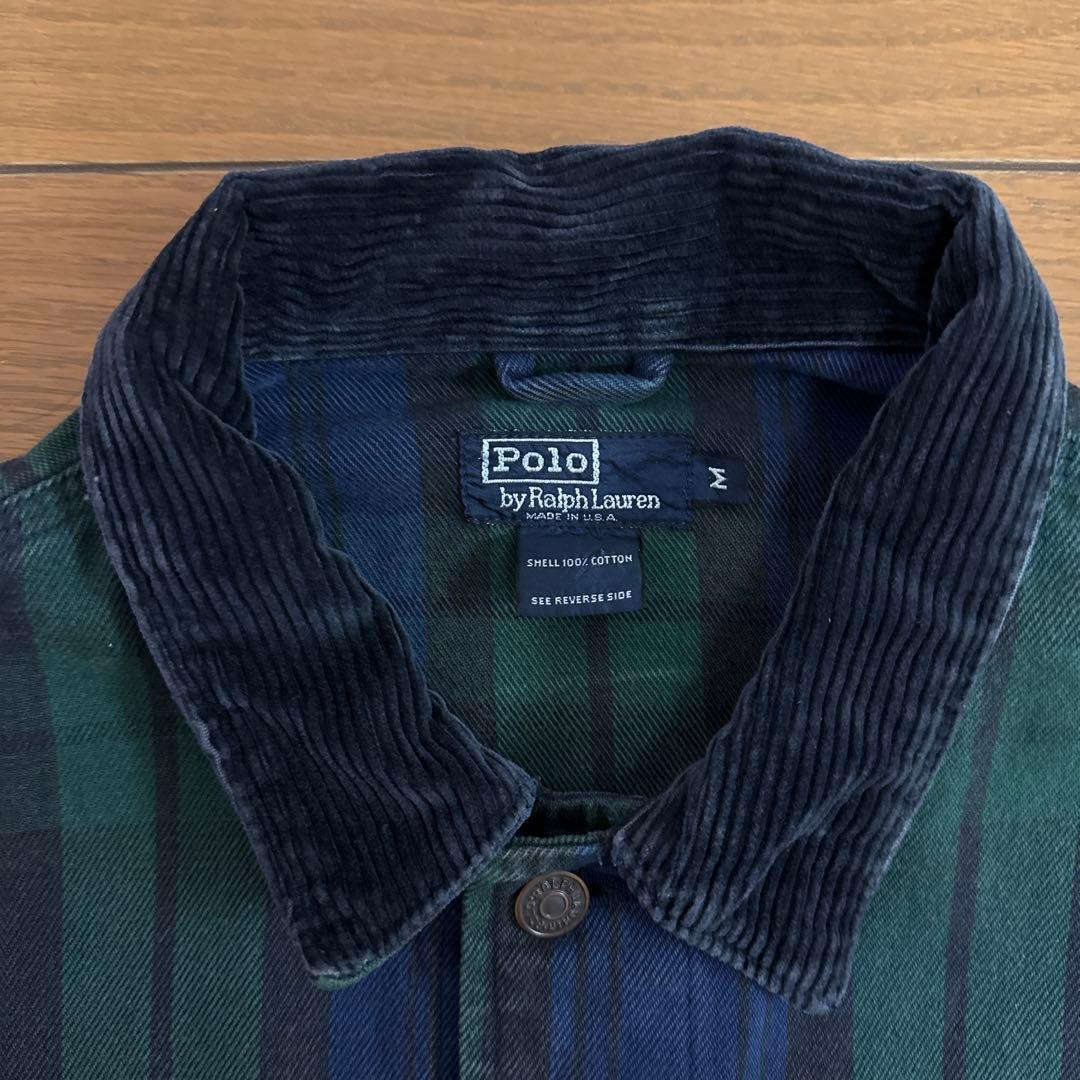 ラルフローレン 80s-90s USA製 ショートチェックジャケット Mサイズ