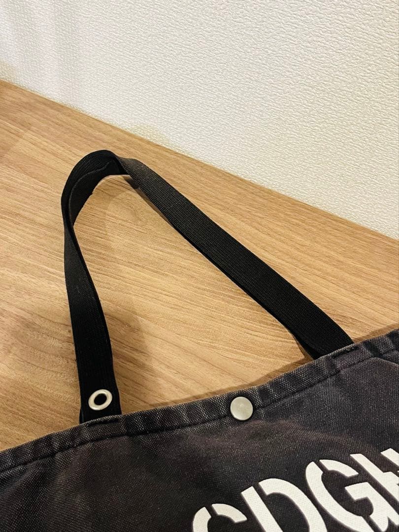 希少! コムデギャルソン・オム　キャンバストートバッグ　ワッペン　ロゴドン