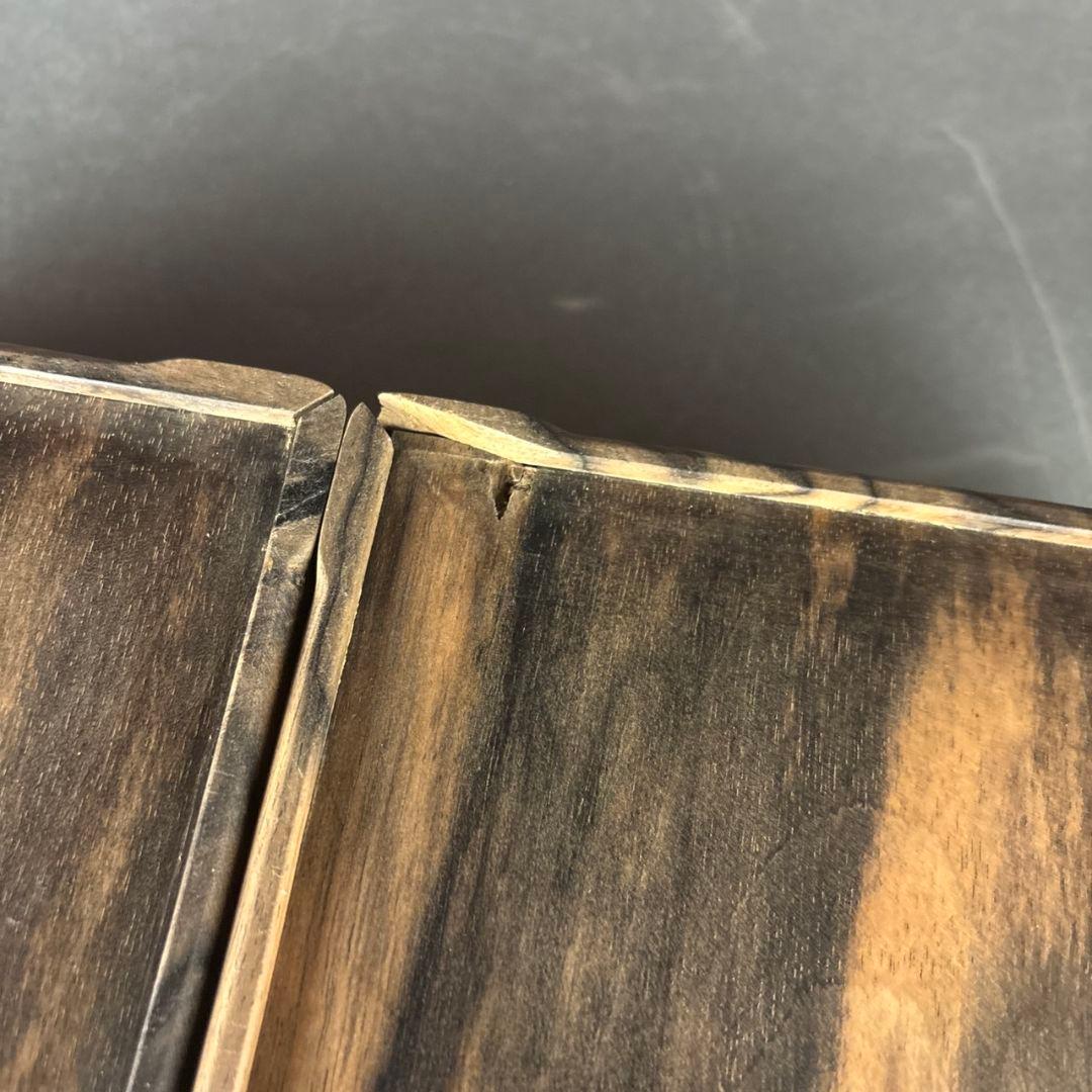 黒柿　煙草盆　２点