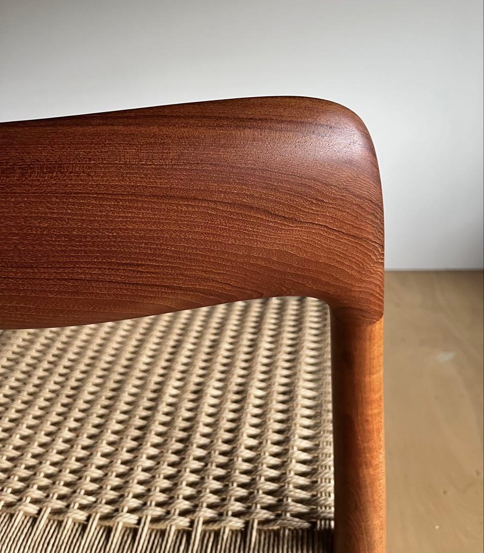 Niels Moller Model 75 チーク ペーパーコード張替え後未使用