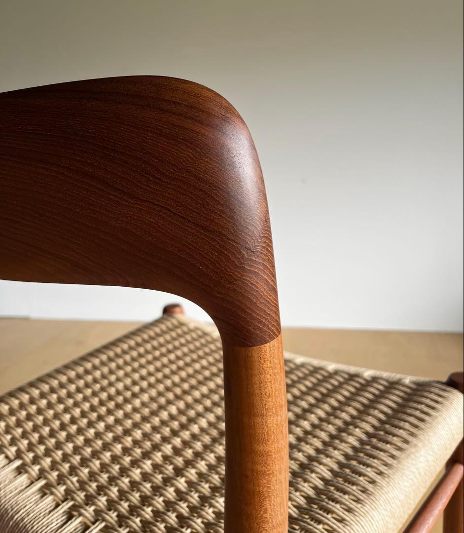 Niels Moller Model 75 チーク ペーパーコード張替え後未使用