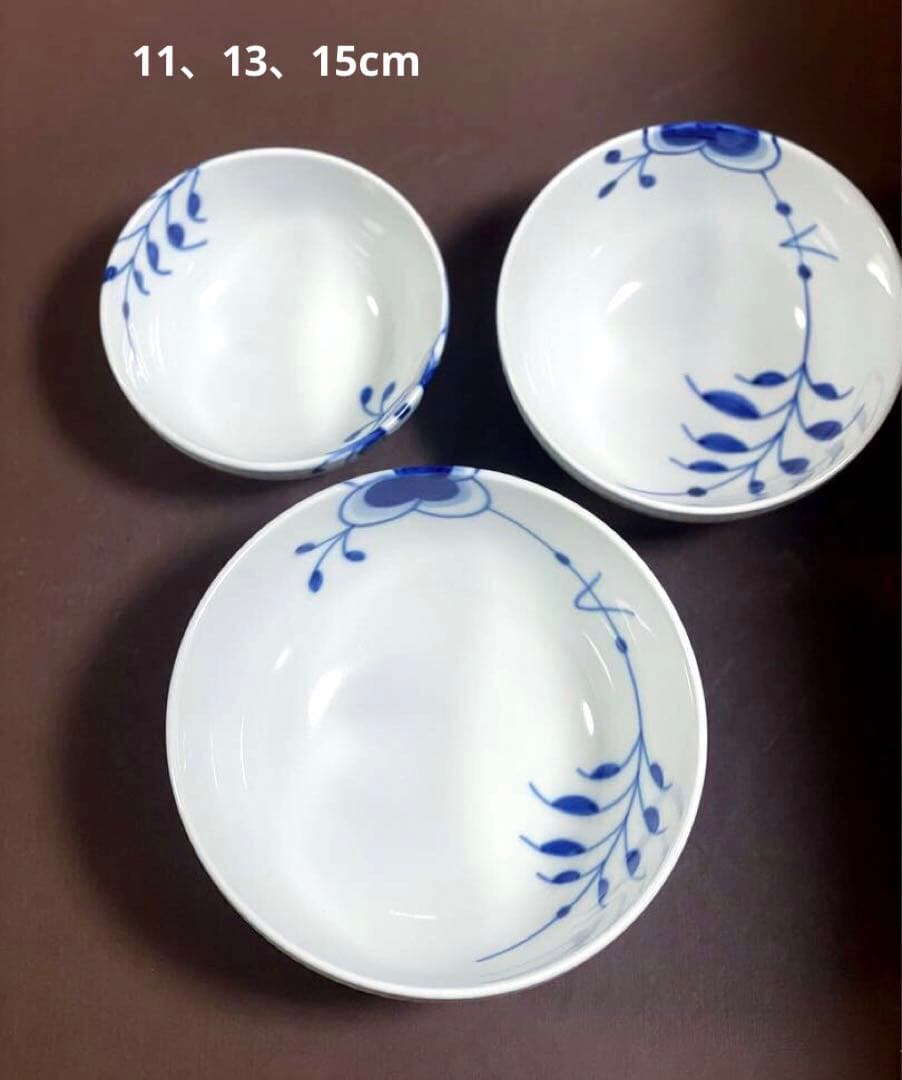 ロイヤルコペンハーゲンブルーフルーテッドメガボウル13cm未使用美品