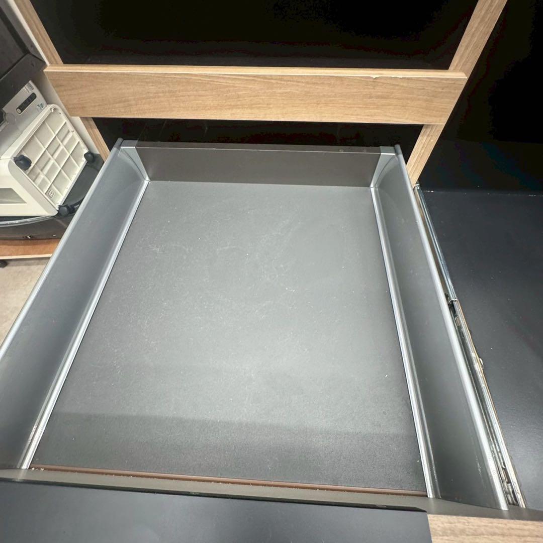 パモウナ 食器棚 キッチンボード IDA-1002R グレイッシュナットnk01