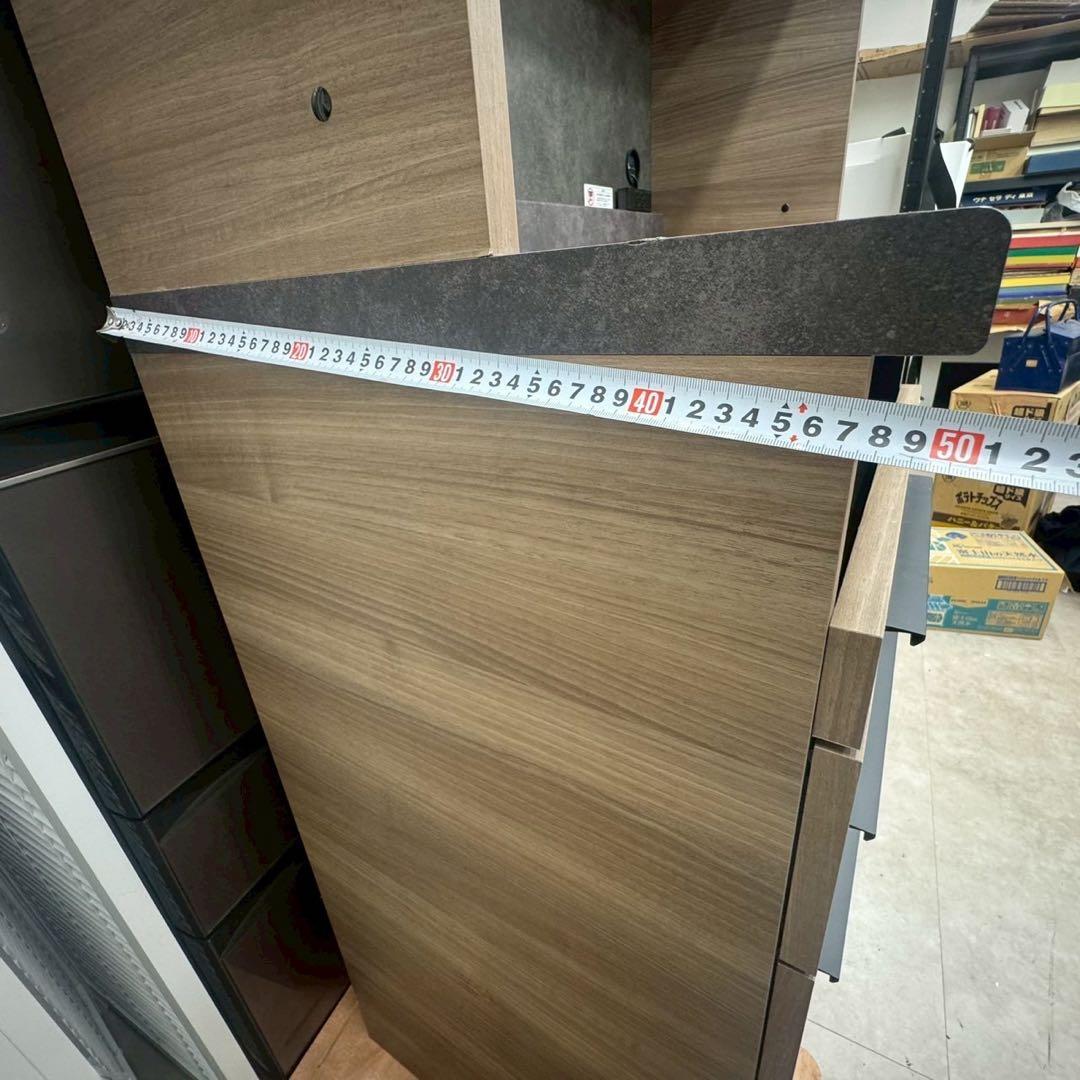 パモウナ 食器棚 キッチンボード IDA-1002R グレイッシュナットnk01