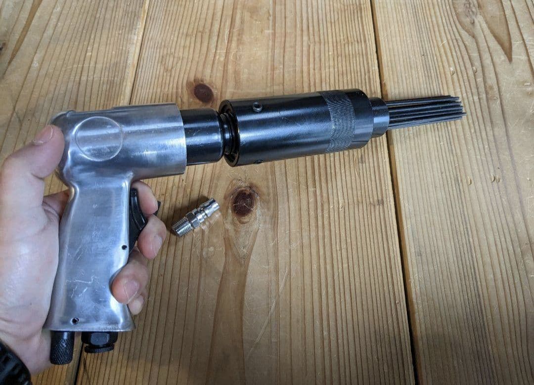 エアータガネ ニードルスケーラー 溶接 塗装 サビ落とし ジェットタガネ