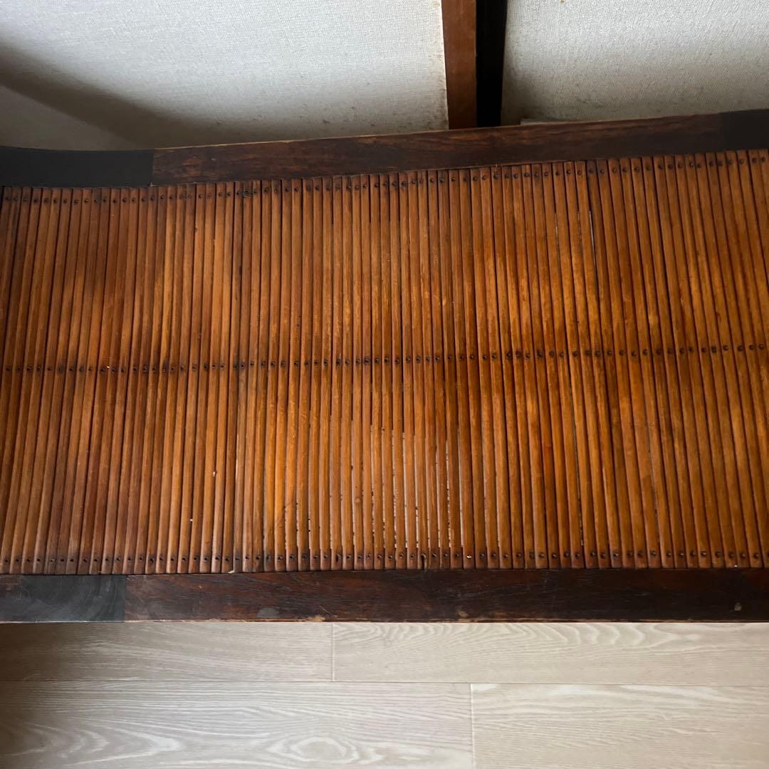 アジアンスタイル 竹製曲線ベンチ